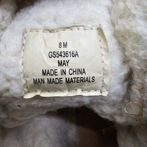 Brown Winter Boots Size 8M – Knit Cuff Lace-Up Faux Fur Cozy Outdoor Footwear - Picture 7 of 7